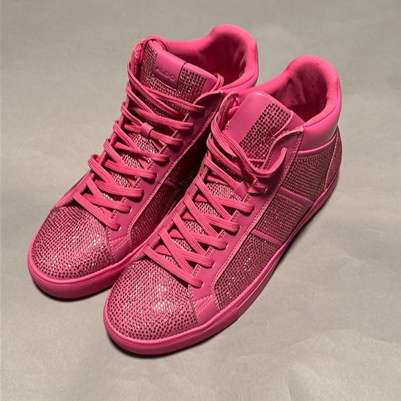 Aldo Other - Aldo Pink Crystal Sneakers Size 11